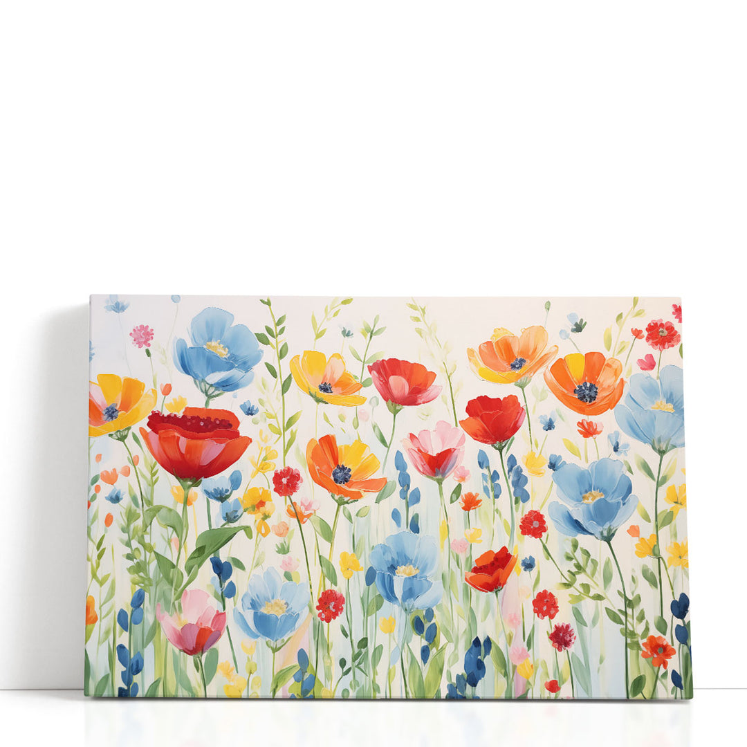 Painterly Flower Extravaganza 2 - Canvas Print Wall Art