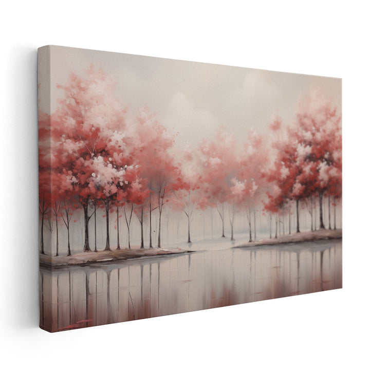 Red Dreamland Haven - Canvas Print Wall Art