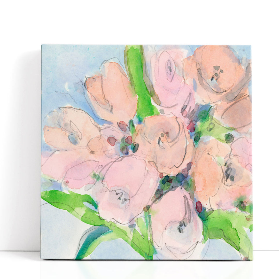 Tulip Bouquet I - Canvas Print Wall Art