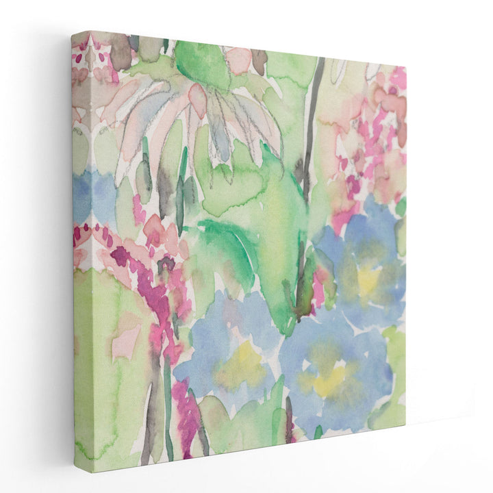 Watercolor Floral Accent II - Canvas Print Wall Art