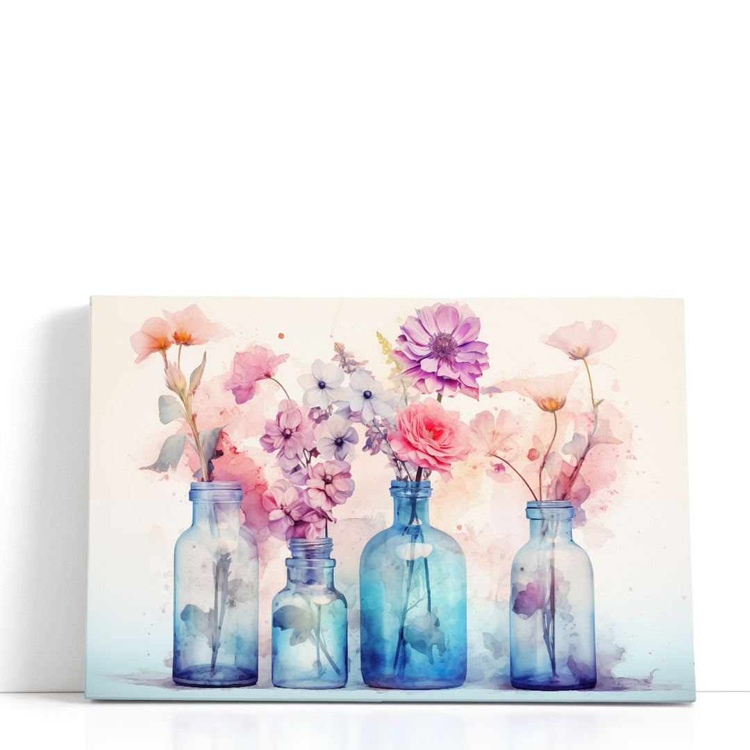 Vintage Floral Bloom - Canvas Print Wall Art