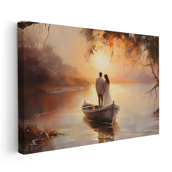 Whispers of Love at The Sea - Canvas Print Wall Art