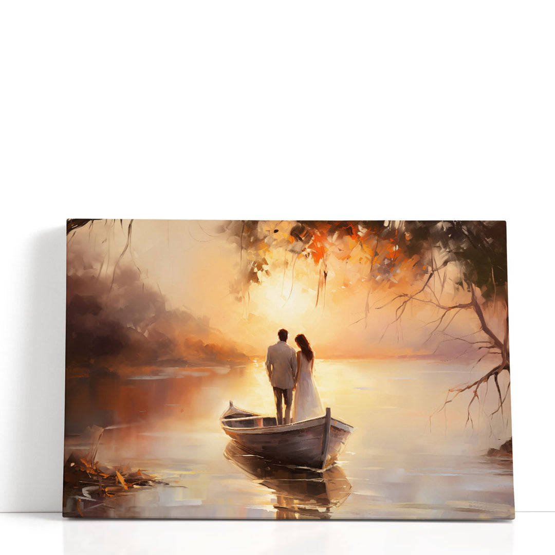 Whispers of Love at The Sea - Canvas Print Wall Art