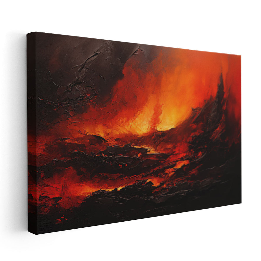 Angry Volcano - Canvas Print Wall Art