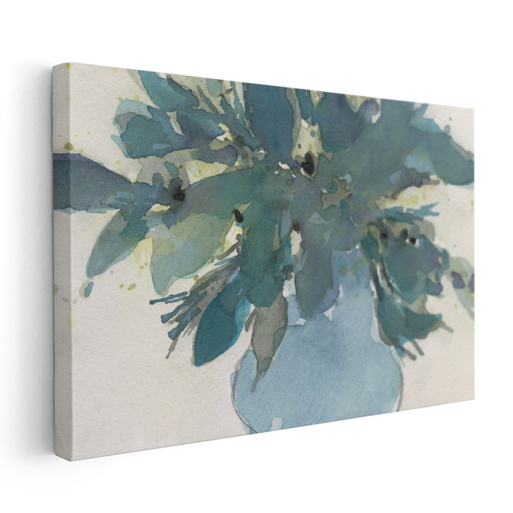 Blue Vintage Charm I - Canvas Print Wall Art