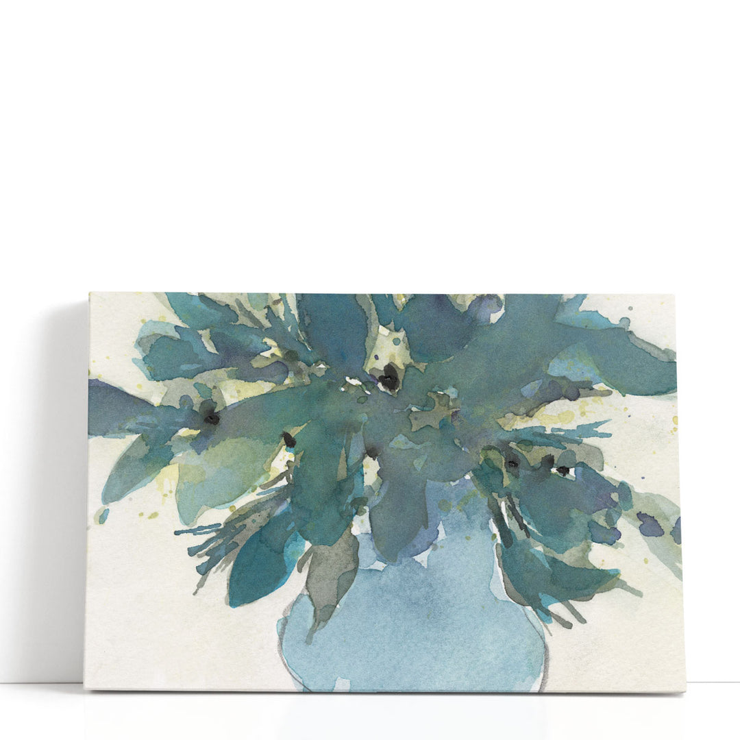 Blue Vintage Charm I - Canvas Print Wall Art