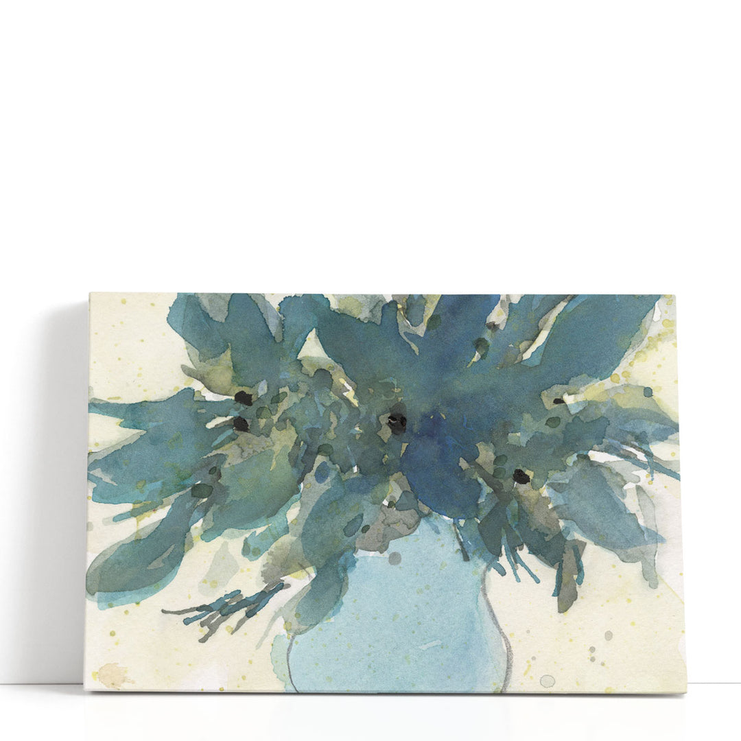 Blue Vintage Charm II - Canvas Print Wall Art