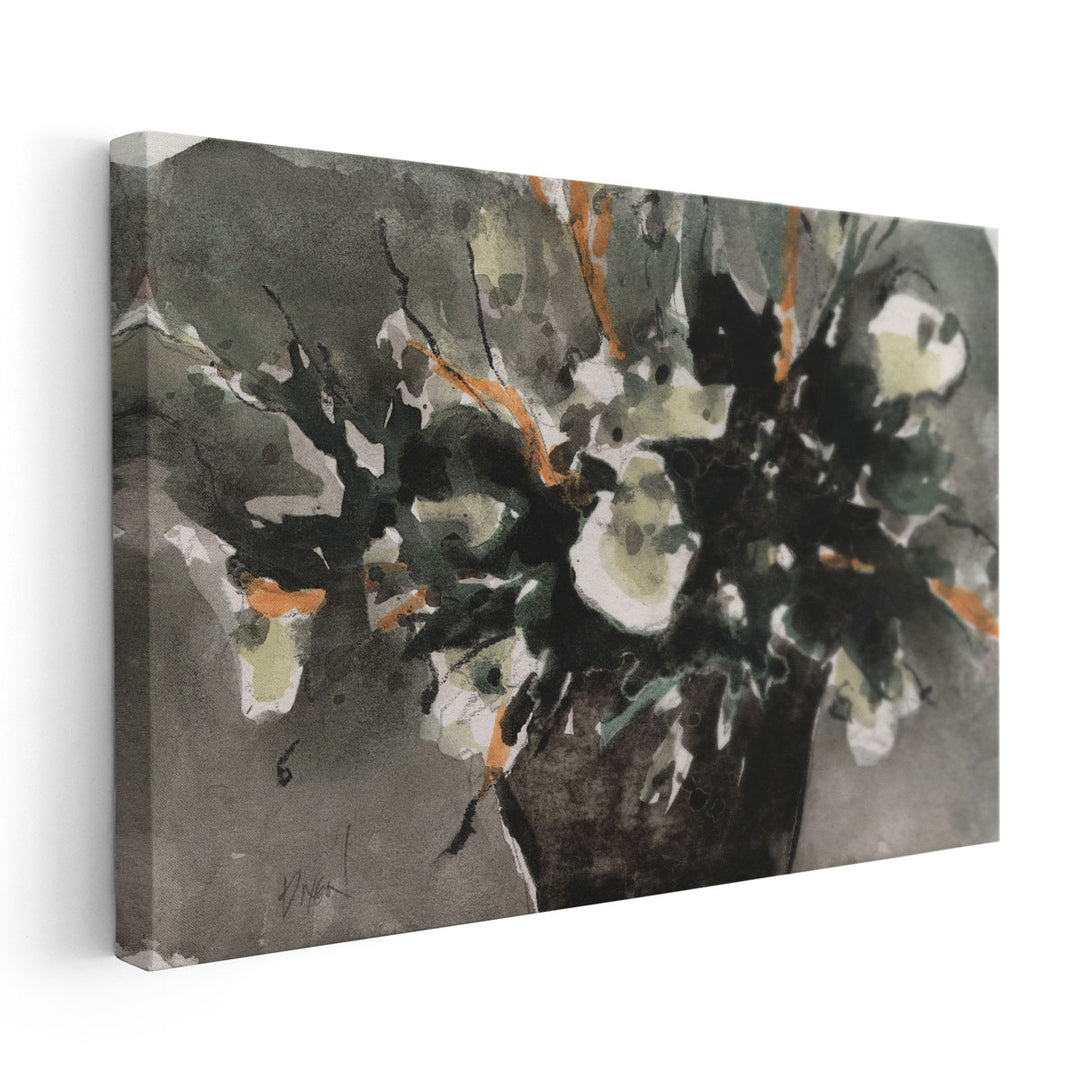 Dark Flower Aesthetic  I - Canvas Print Wall Art