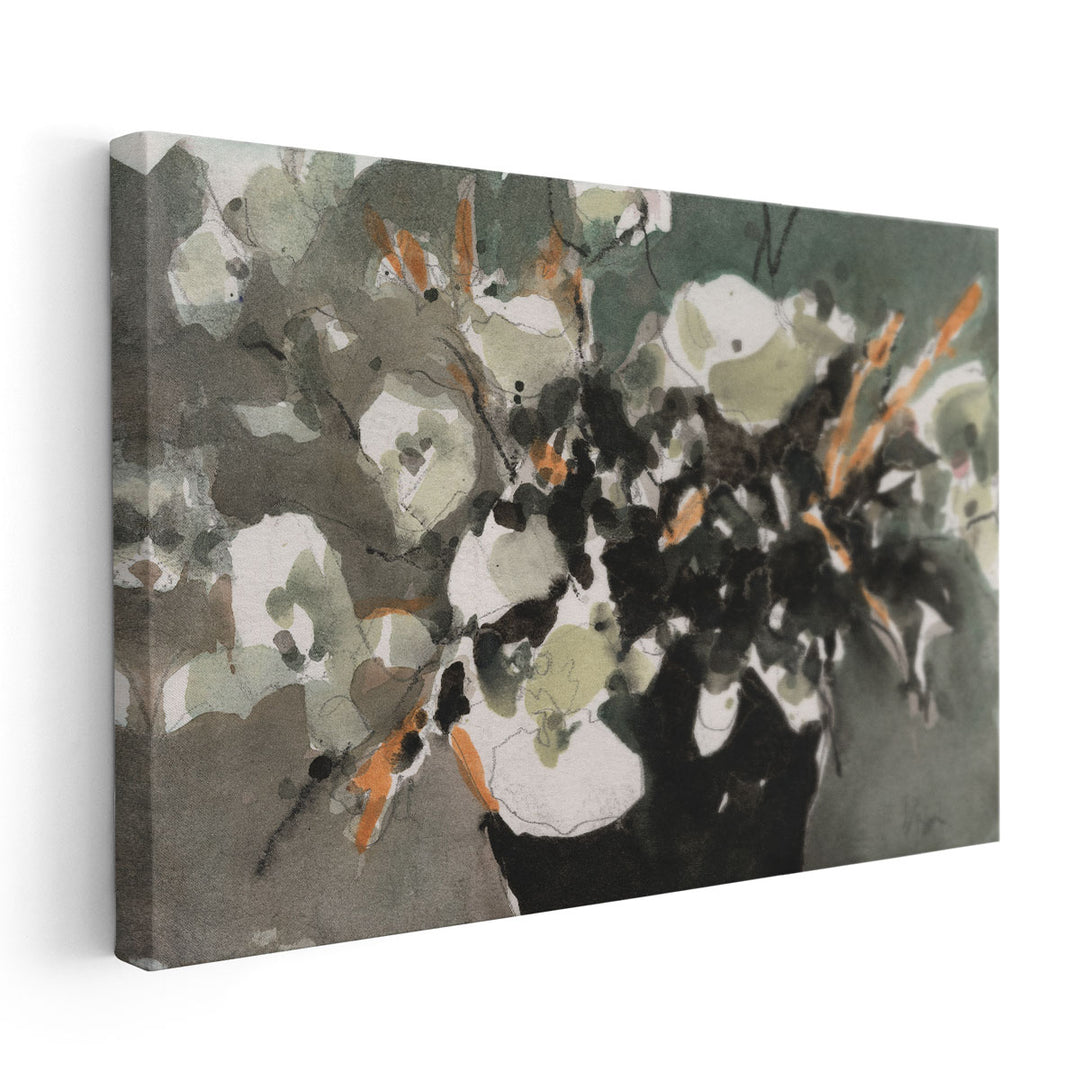 Dark Flower Aesthetic  II - Canvas Print Wall Art