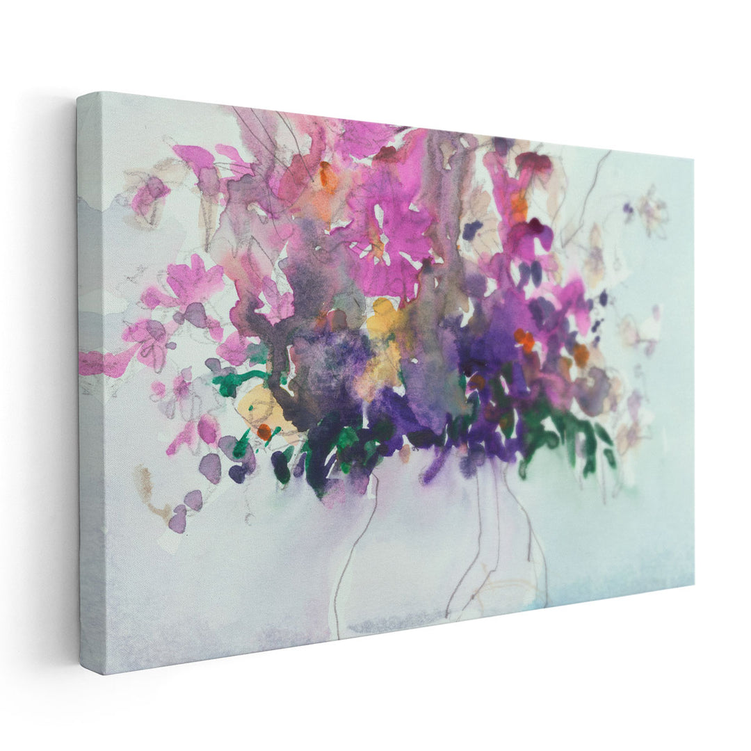 Floral in Pitcher I - Canvas Print Wall Art