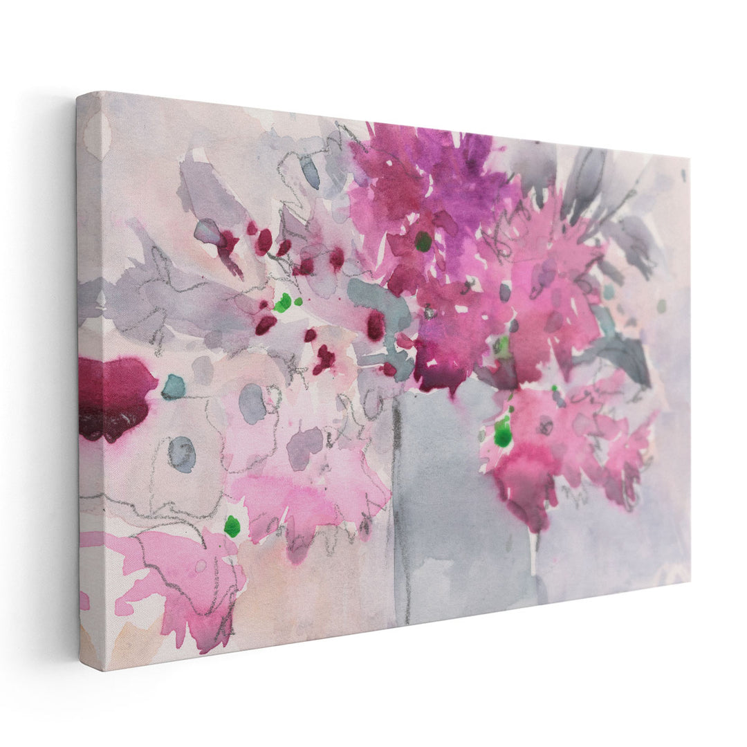 Floral Setting I - Canvas Print Wall Art