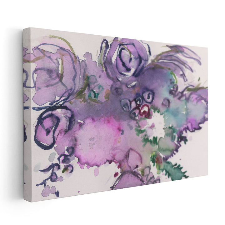 Lavender Floral Splendor II - Canvas Print Wall Art