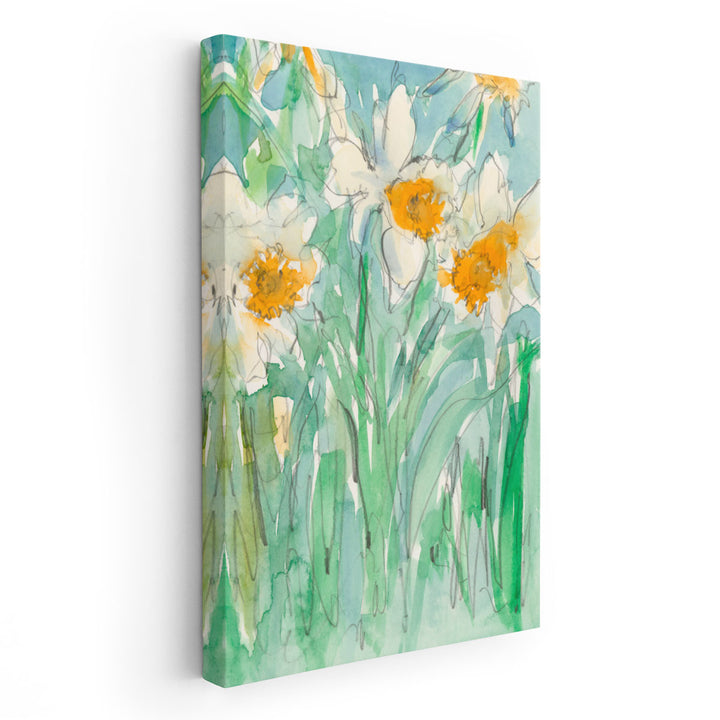 Daffodils Stems II - Canvas Print Wall Art