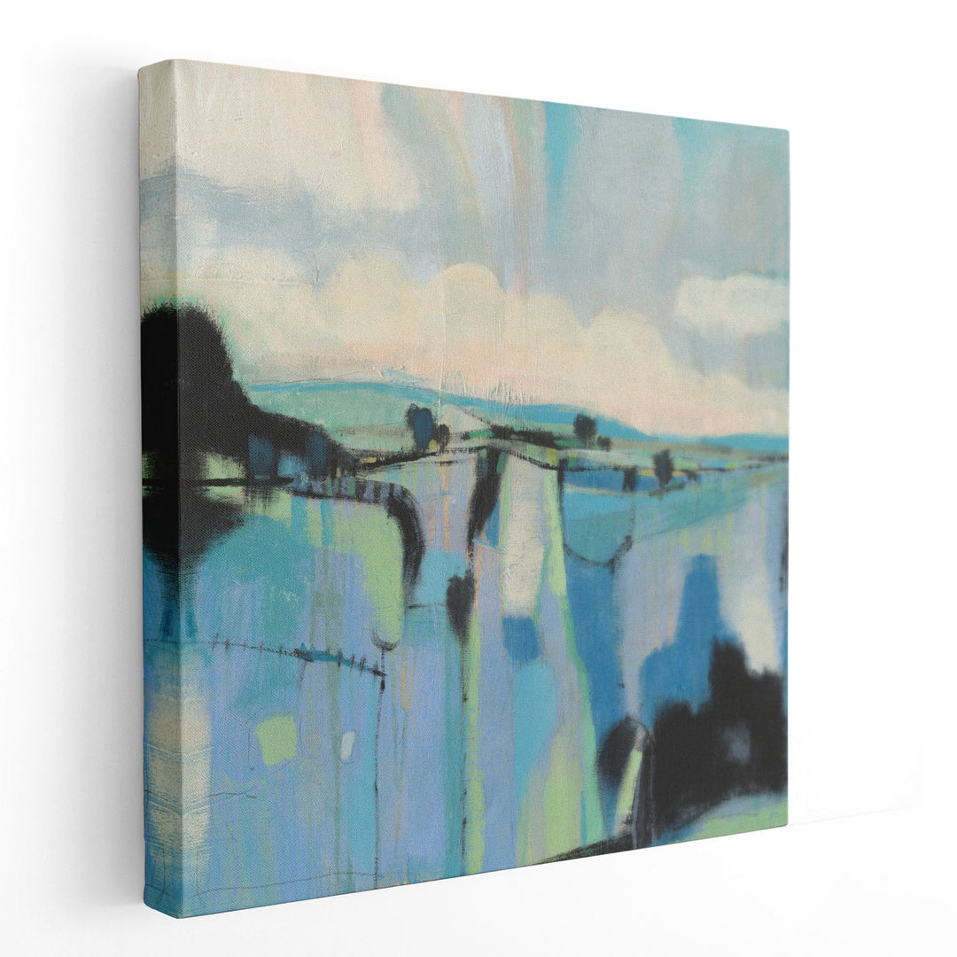 Abstract Shades of Blue I - Canvas Print Wall Art