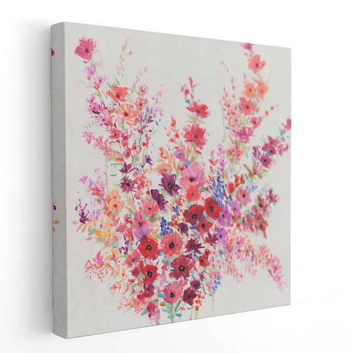 Flowers on a Vine I - Canvas Print Wall Art