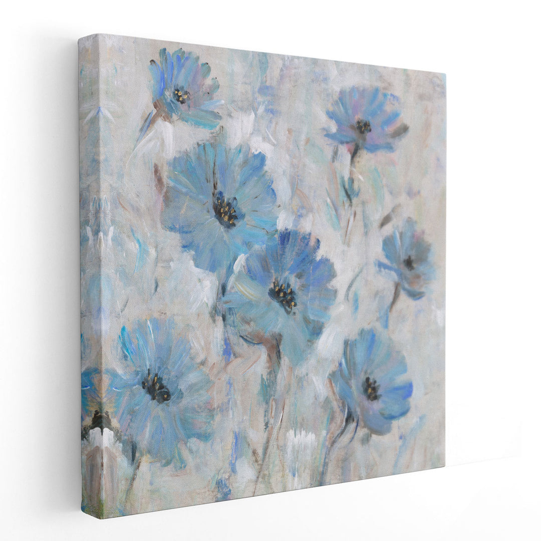 Mix Blue Flowers I - Canvas Print Wall Art