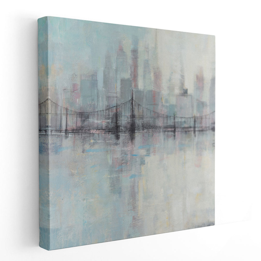 Pastel Cityscape I - Canvas Print Wall Art