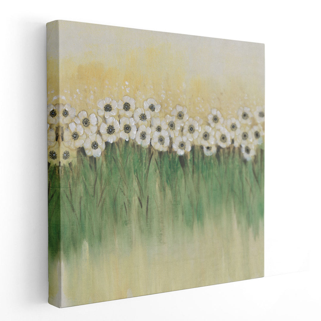 Rows of Flowers I - Canvas Print Wall Art