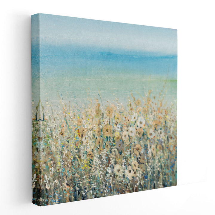 Shoreline Flowers I - Canvas Print Wall Art