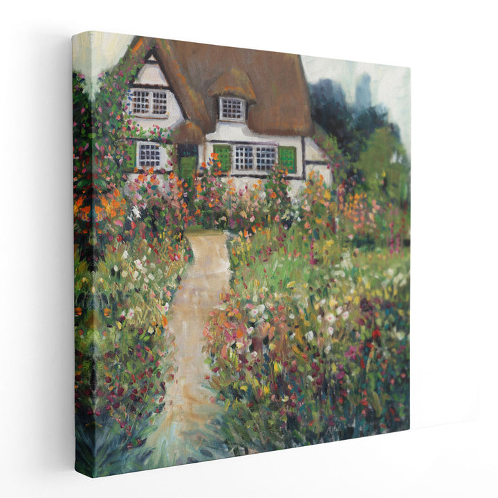 Garden Cottage II - Canvas Print Wall Art