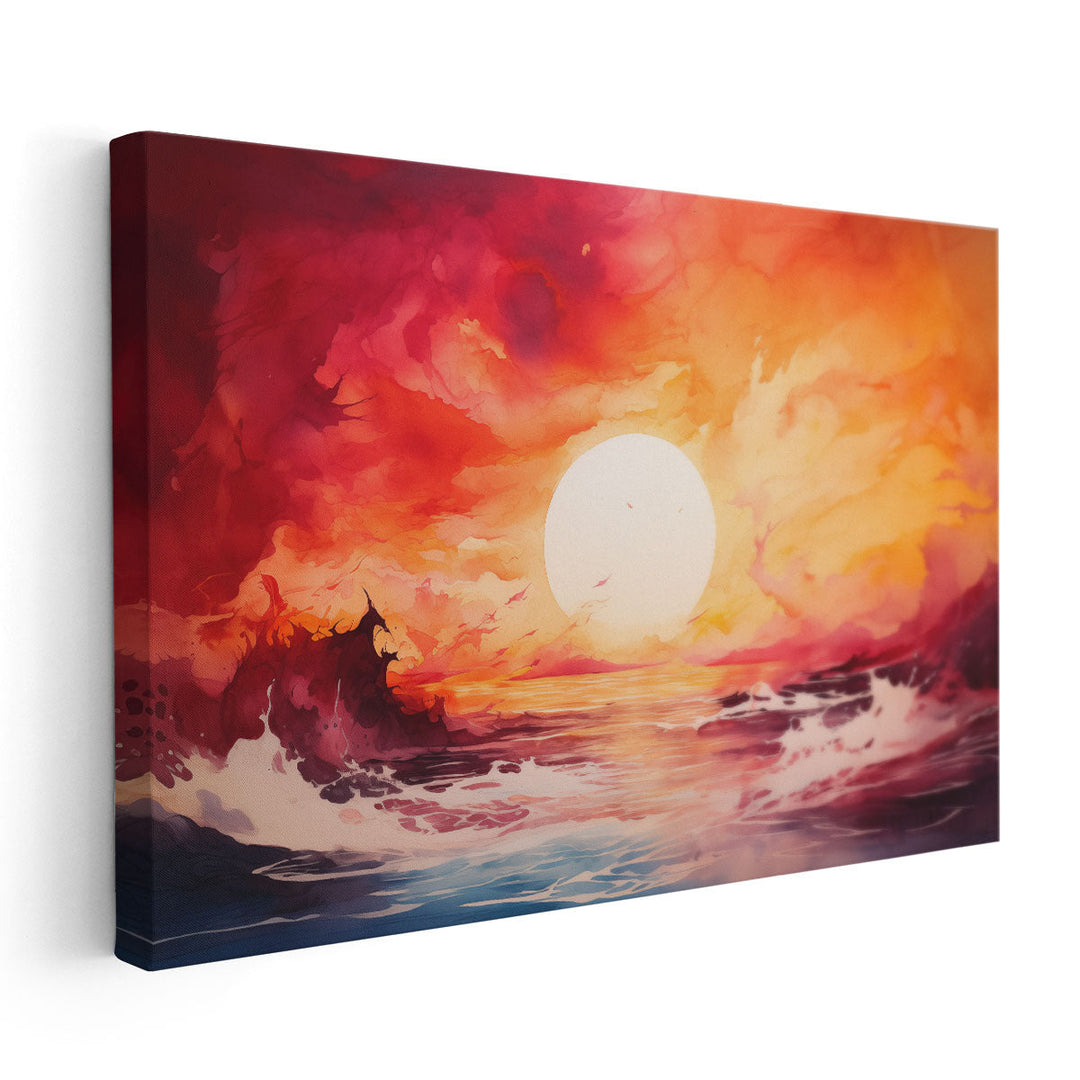 Angry Ocean - Canvas Print Wall Art