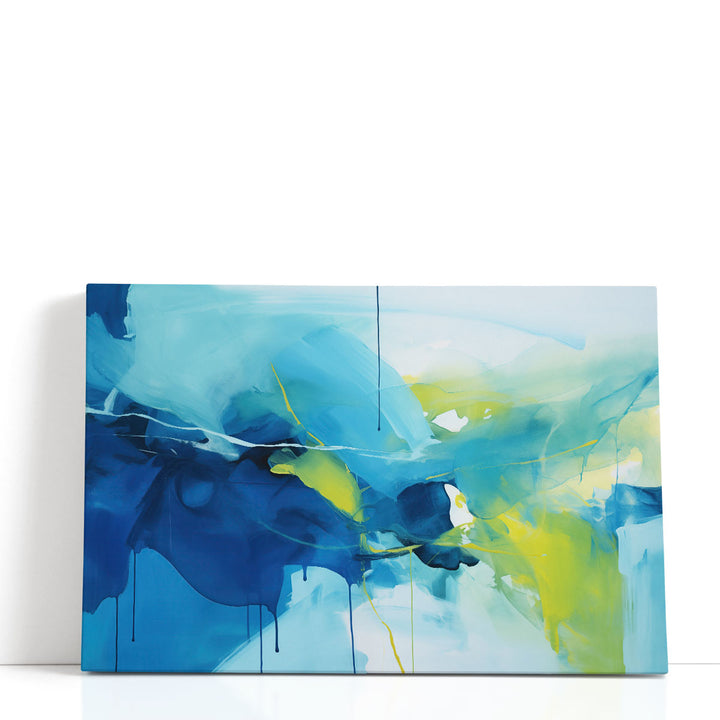 Blue Green Bliss - Canvas Print Wall Art