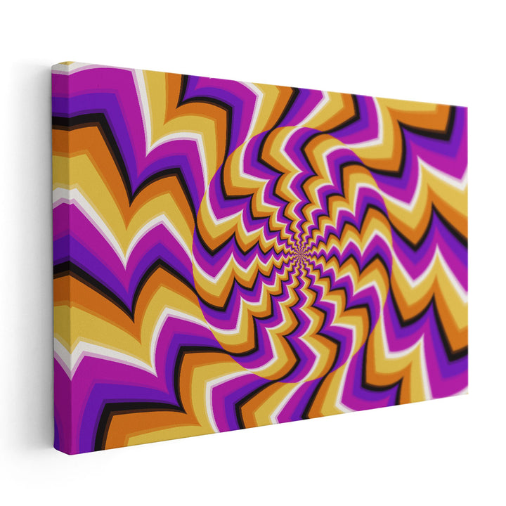 Psychedelic Hypnotic Surreal Abstract Art - An Optical Illusion - Canvas Print Wall Art