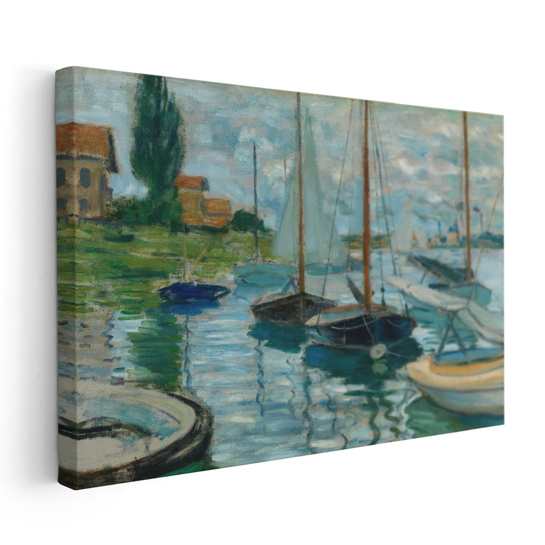 Sailboats on the Seine at Petit-Gennevilliers, 1874 - Canvas Print Wall Art