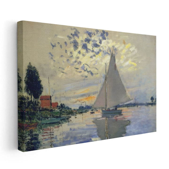 Sailing Boat in Petit-Gennevilliers - Canvas Print Wall Art