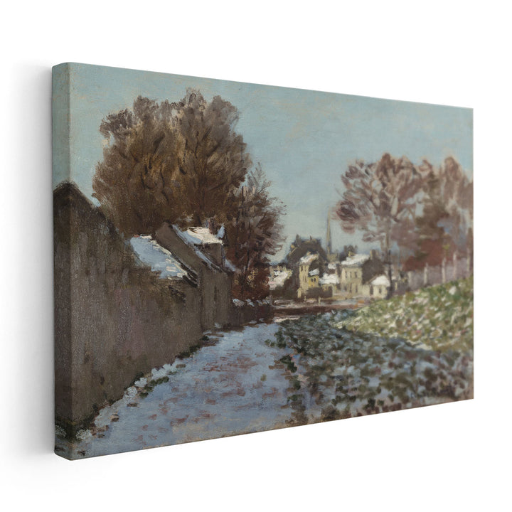 Snow Effect at Argenteuil, 1875 - Canvas Print Wall Art