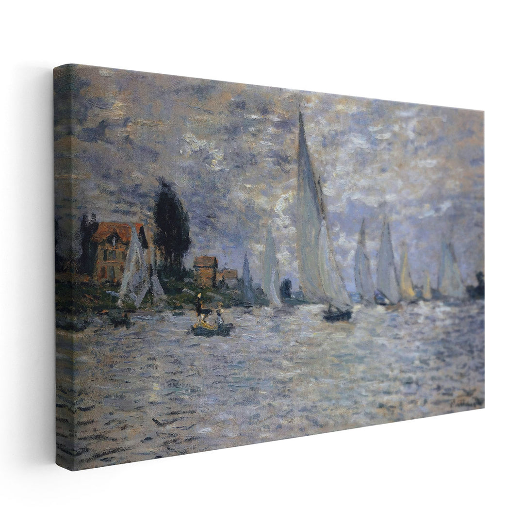 The Boats Regatta at Argenteuil, 1874 - Canvas Print Wall Art