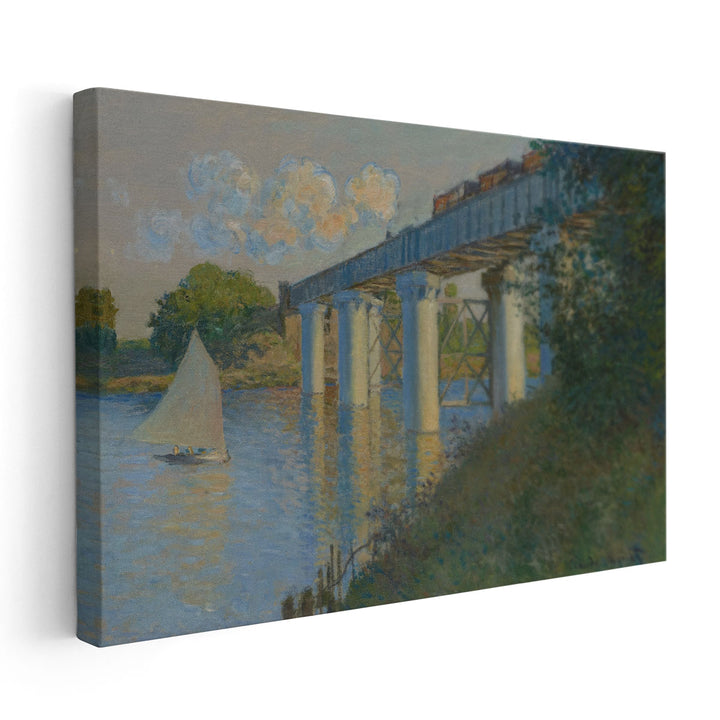 The Railway Bridge at Argenteuil - Canvas Print Wall Art