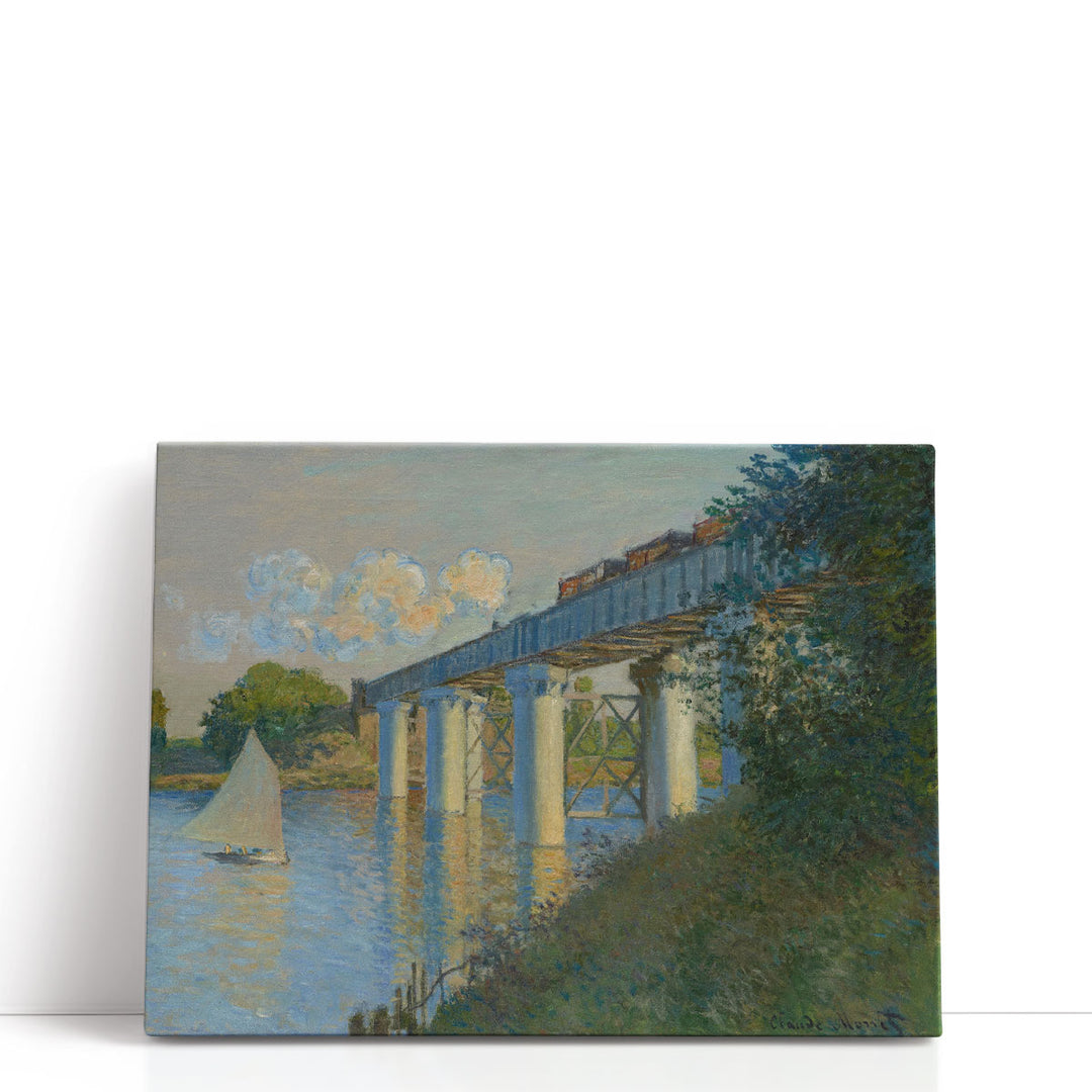 The Railway Bridge at Argenteuil - Canvas Print Wall Art