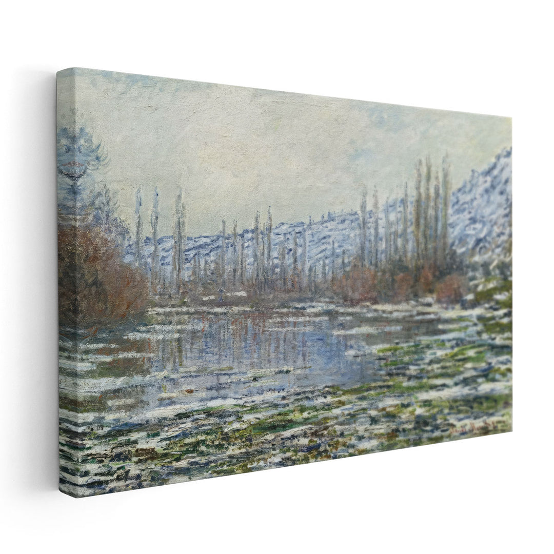 The Thaw at Vetheuil, 1880 - Canvas Print Wall Art