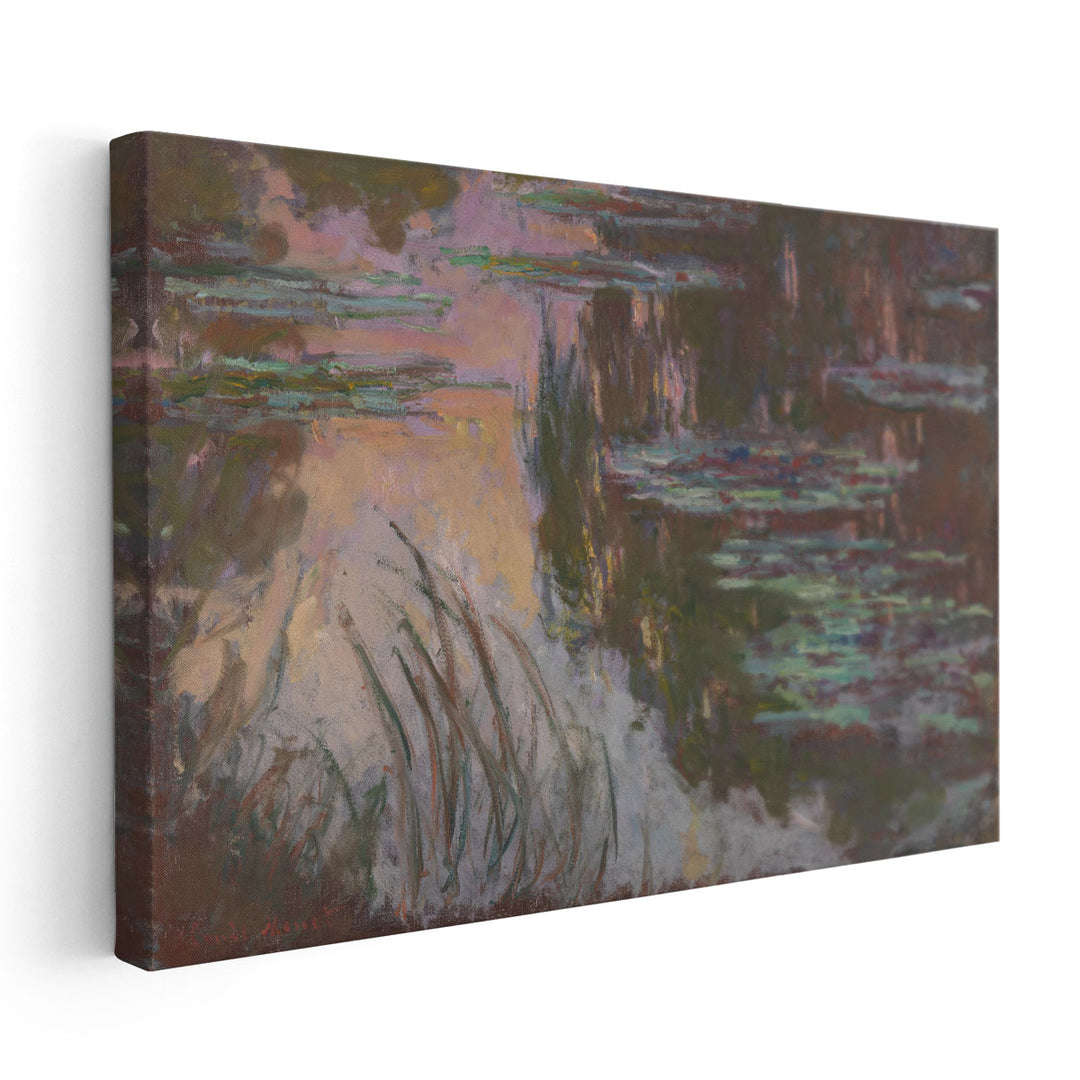 Water-Lilies, Setting Sun, 1907 - Canvas Print Wall Art