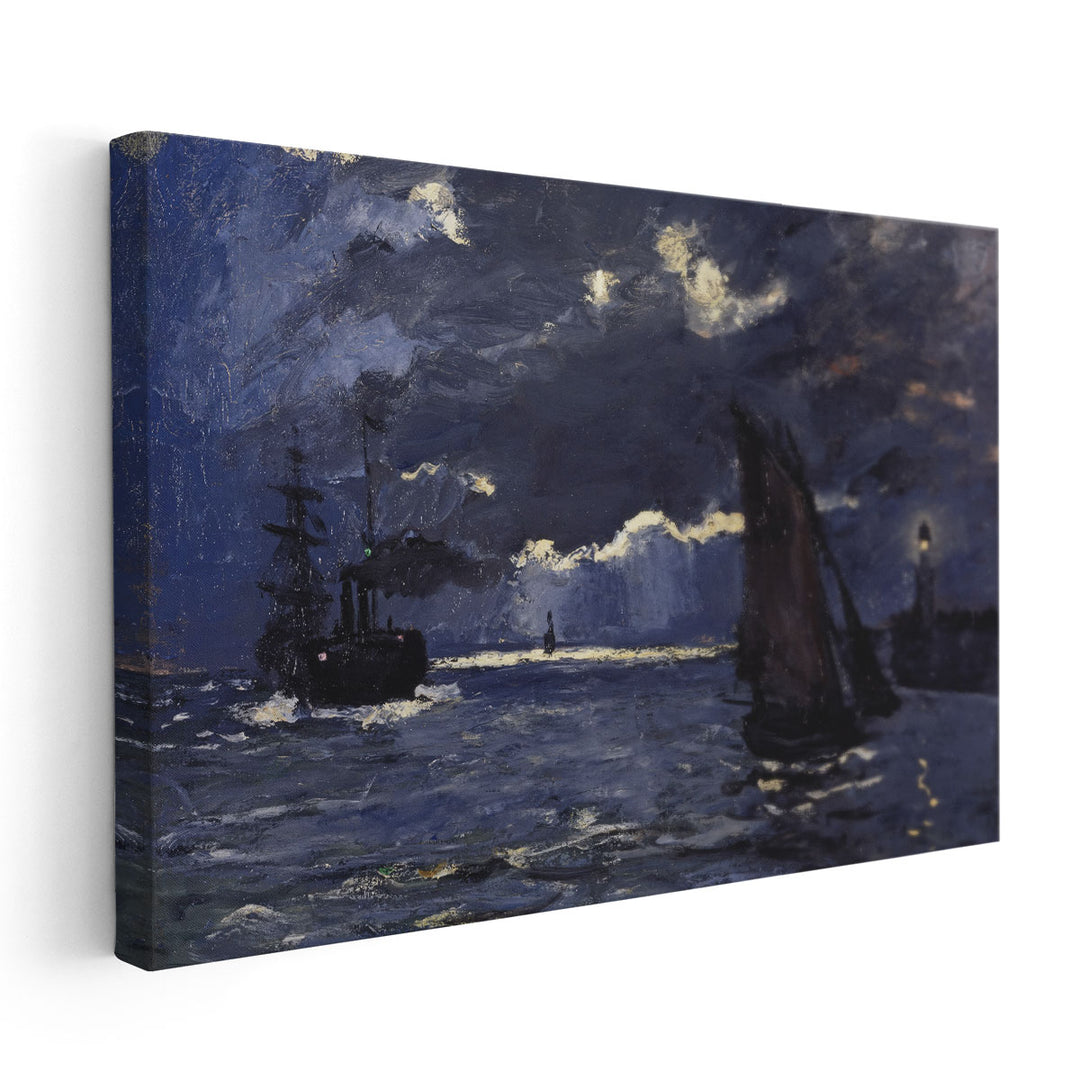 A Seascape, Shipping by Moonlight, 1864 - Canvas Print Wall Art