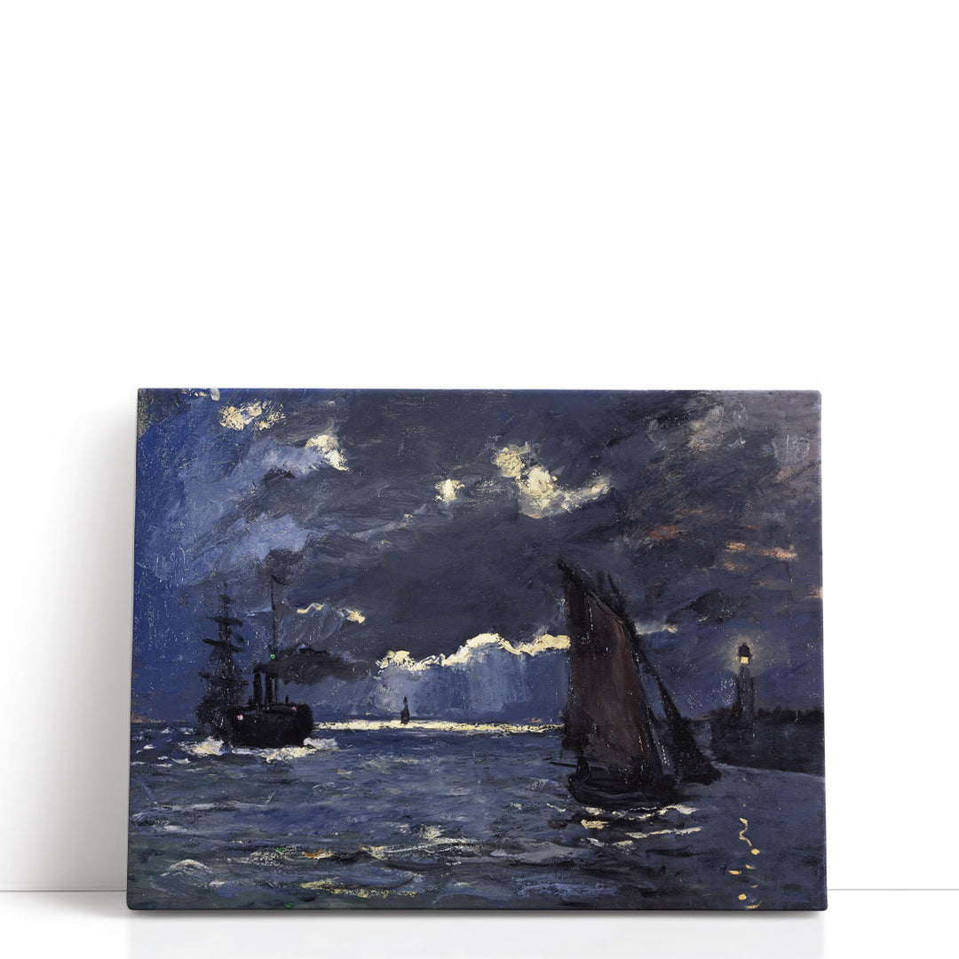 A Seascape, Shipping by Moonlight, 1864 - Canvas Print Wall Art