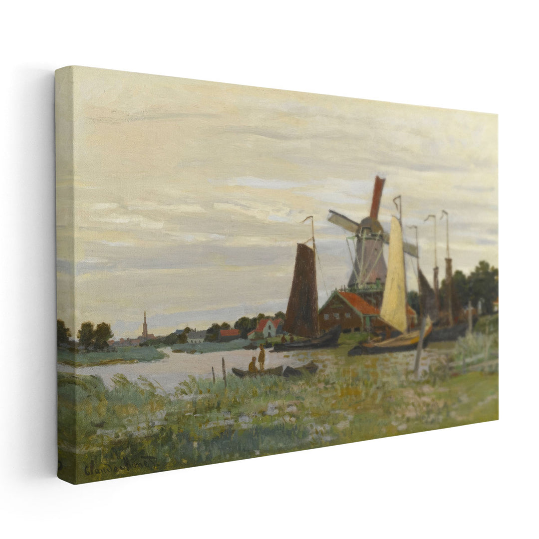 A Windmill in Zaandam, 1871 - Canvas Print Wall Art