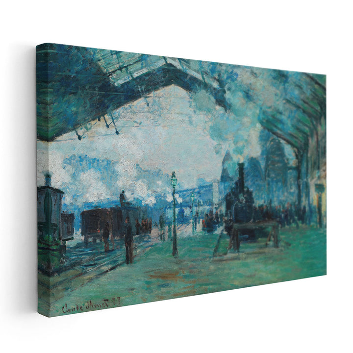 Arrival of the Normandy Train, Gare Saint-Lazare, 1887 - Canvas Print Wall Art