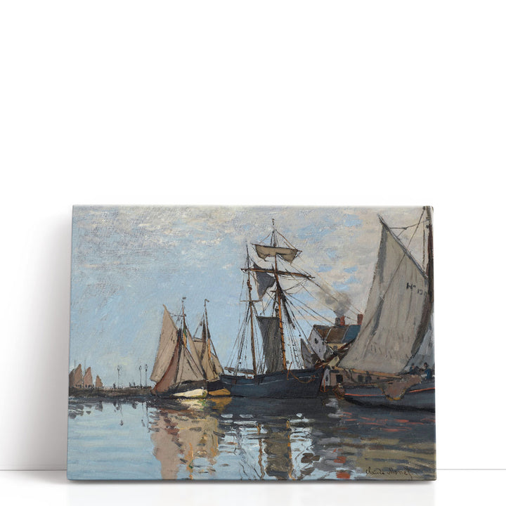 Boats in the port of Honfleur, 1866 - Canvas Print Wall Art