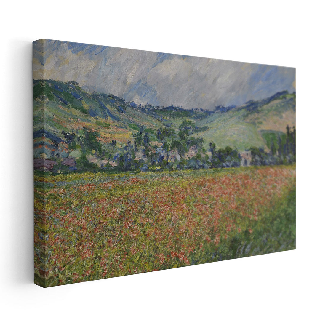 Poppy Field Around Giverny - Canvas Print Wall Art