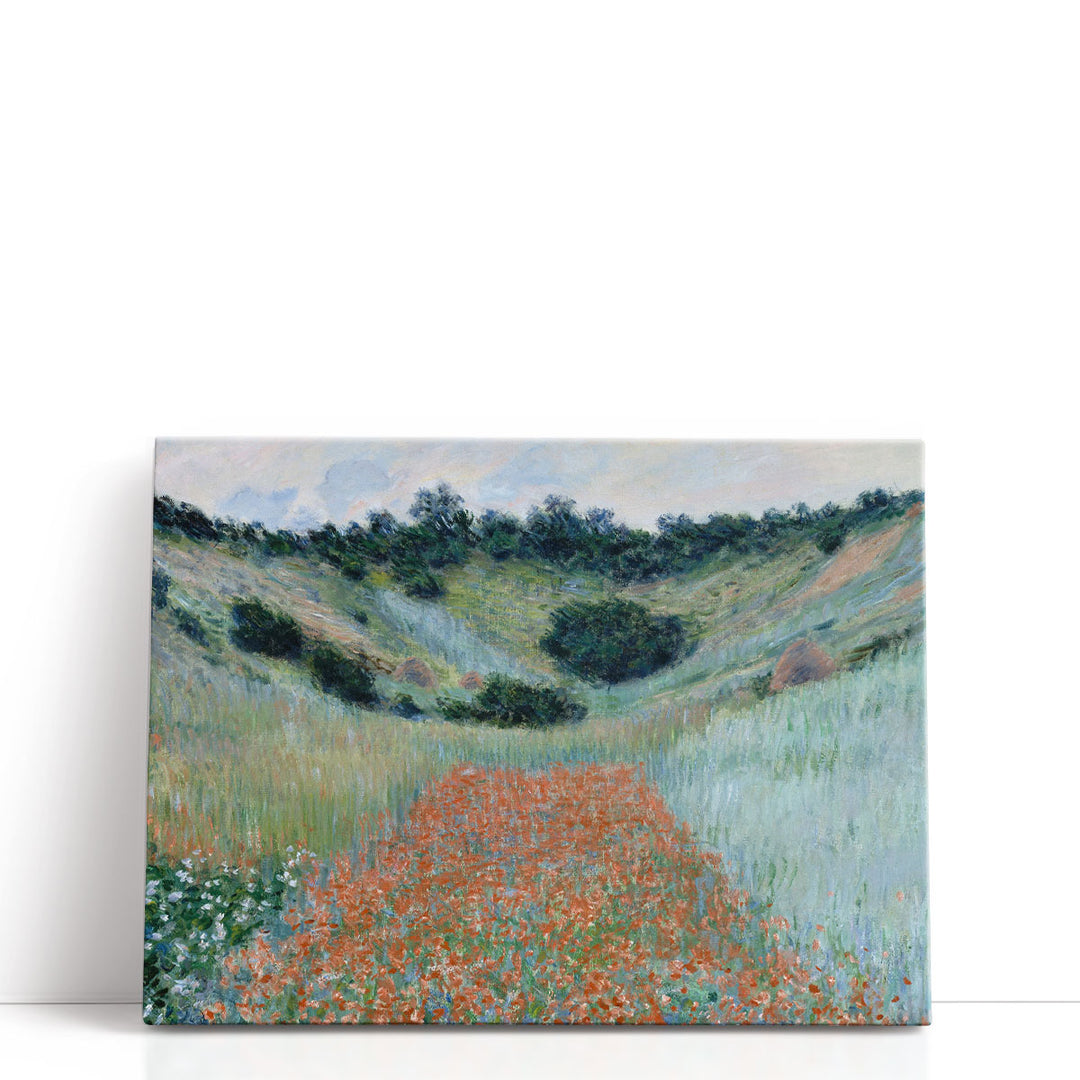 Poppy Field in a Hollow near Giverny - Canvas Print Wall Art