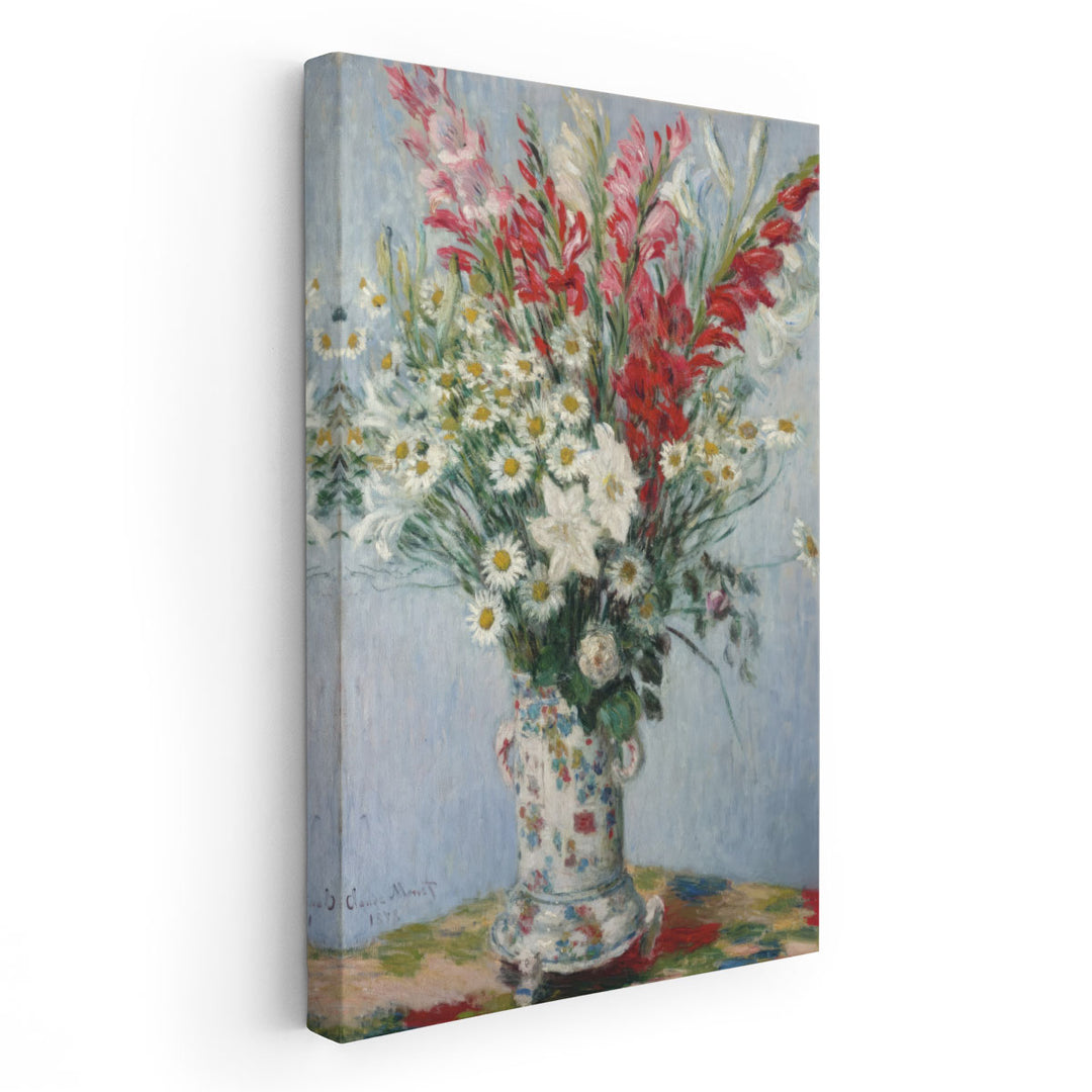 Bouquet of Gladioli, Lilies and Daisies, 1878 - Canvas Print Wall Art