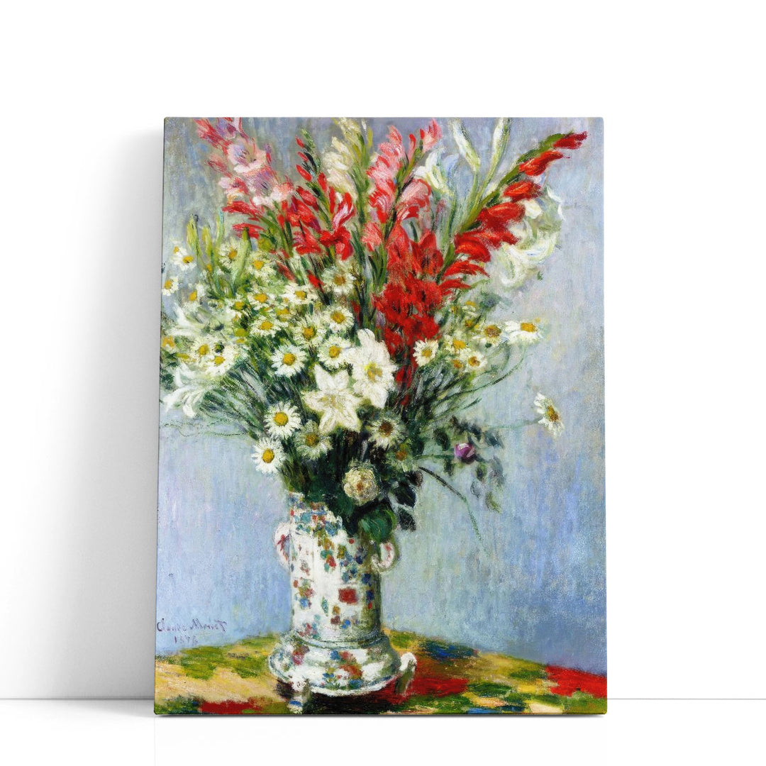 Bouquet of Gladioli, Lilies and Daisies, 1878 - Canvas Print Wall Art