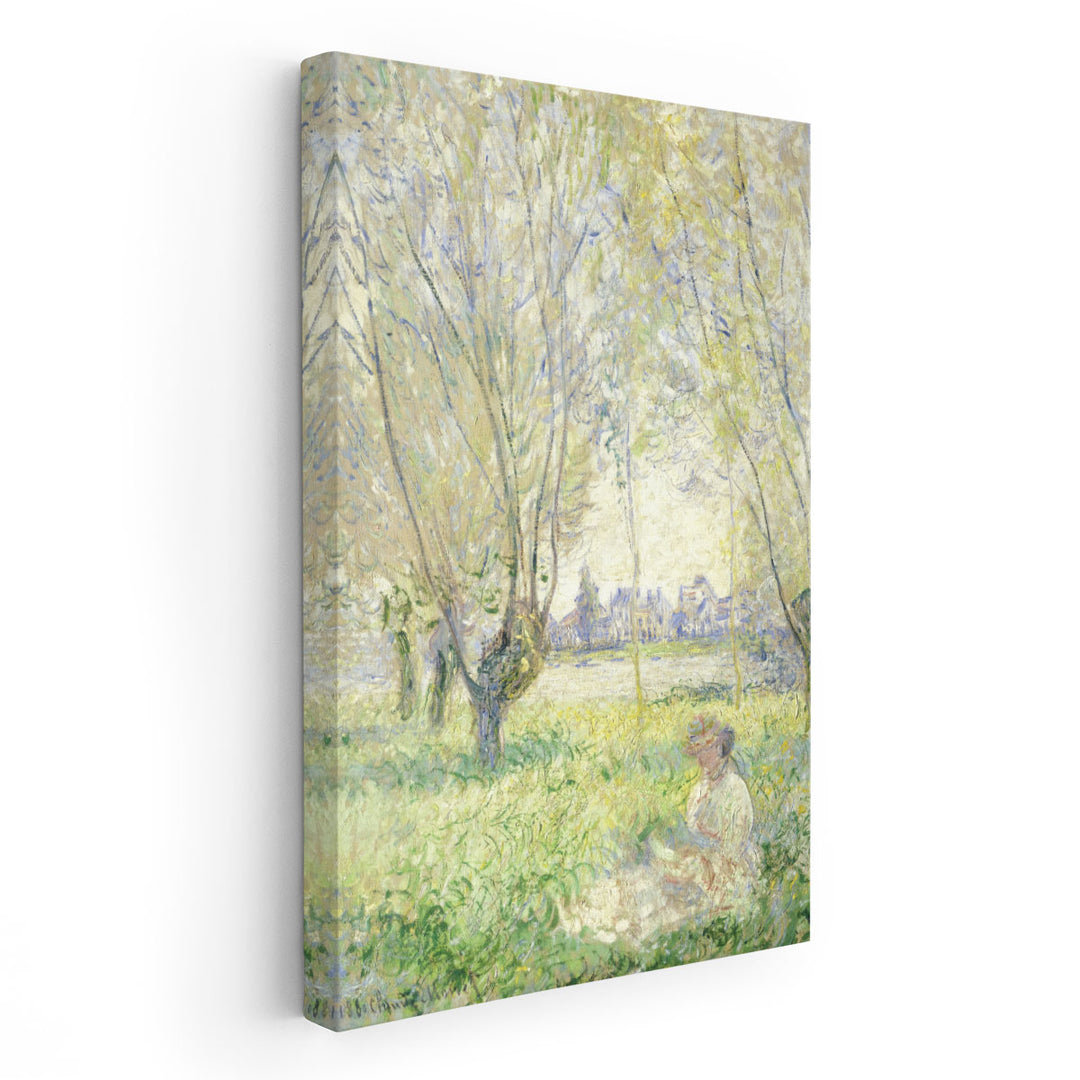 Woman Seated under the Willows, 1880 - Canvas Print Wall Art