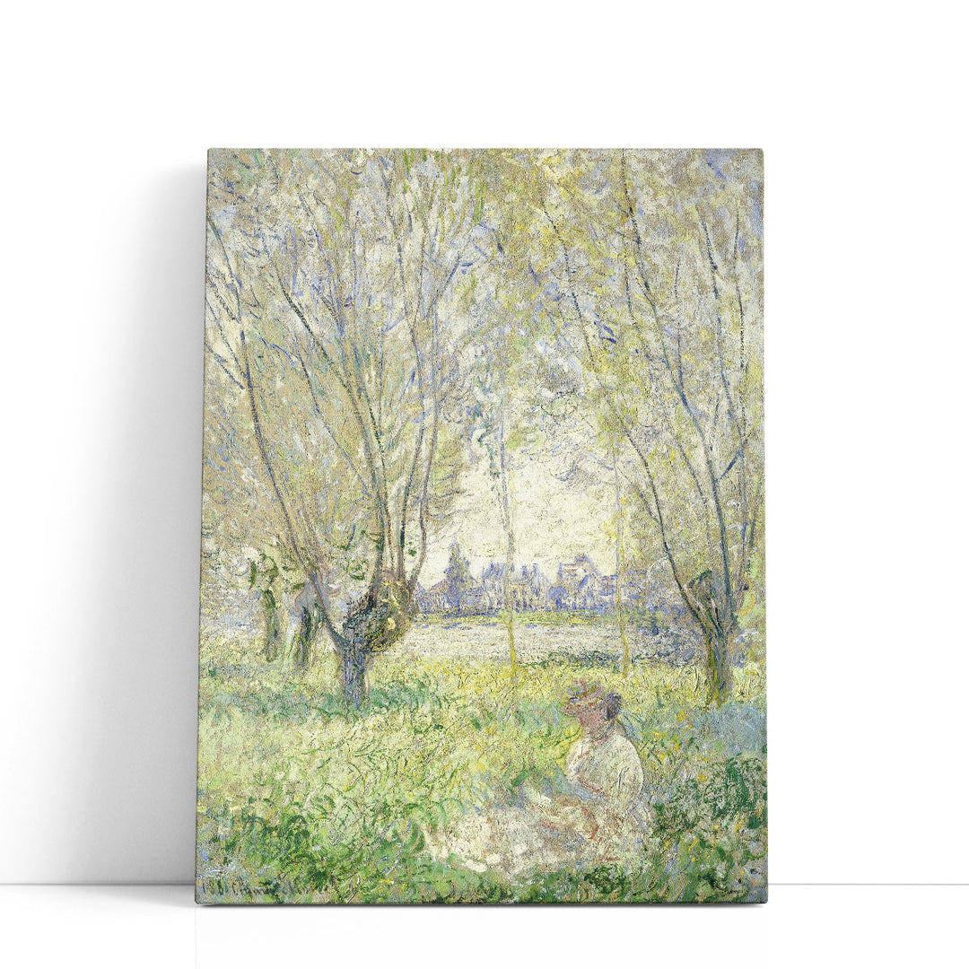 Woman Seated under the Willows, 1880 - Canvas Print Wall Art