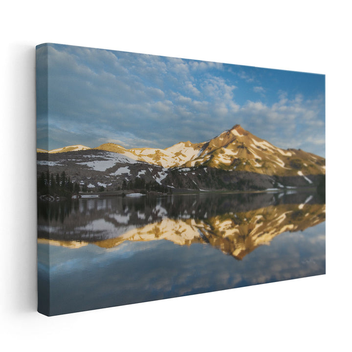 South Sister Reflection I - Canvas Print Wall Art