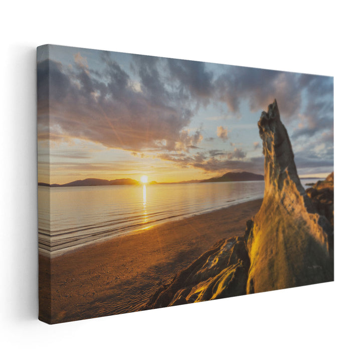 Samish Bay Sunset I - Canvas Print Wall Art