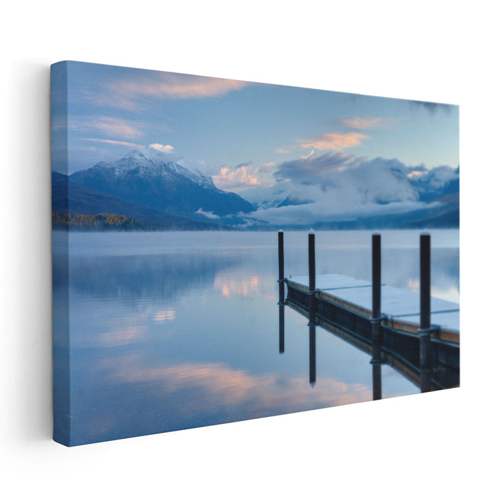 Lake McDonald Dock - Canvas Print Wall Art