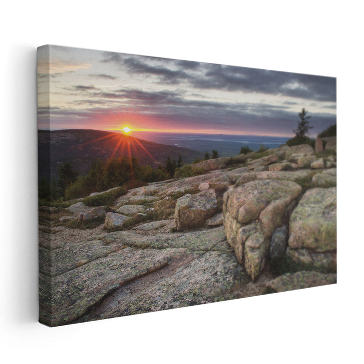 Acadia National Park Sunset - Canvas Print Wall Art